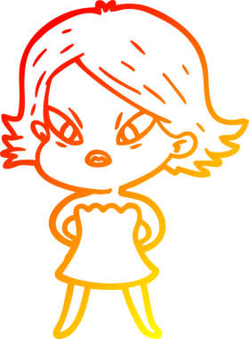 Bir çizgi film karakteri, bir insan tarafından çizilmiş...