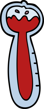 bir insan tarafından çizilmiş karalama termometresi