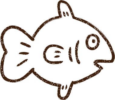 Şaşırmış Balık Kömürü Bir insan tarafından çizilmiş