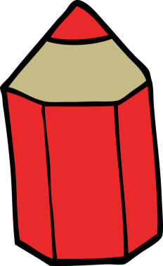 Bir insan tarafından çizilmiş karalama renkli kalem.