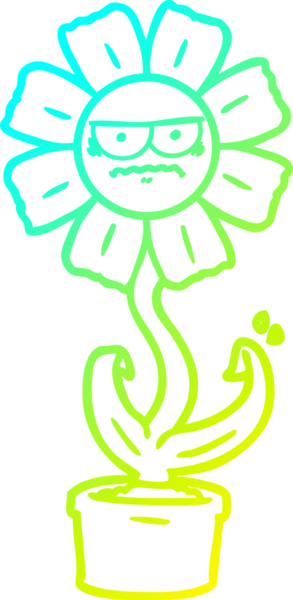 Bir insan tarafından çizilmiş kızgın bir karikatür çizimi.