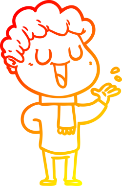 İnsan tarafından çizilmiş bir çizgi film karakteri çizimi.