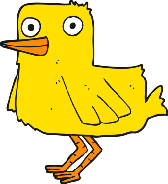 Bir insan tarafından çizilmiş ördek.