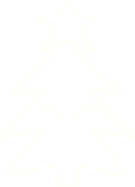 Bir insan tarafından çizilmiş Noel Ağacı Tebeşiri