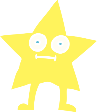 bir insan tarafından çizilmiş düz renk çizim çizgi film karakteri