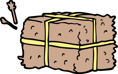 Bir insan tarafından çizilmiş saman karalaması.