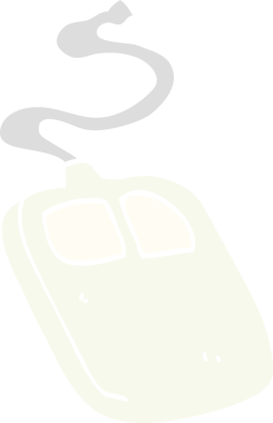 bir insan tarafından çizilmiş eski bir bilgisayar faresi karalaması