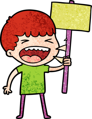 Bir insan tarafından çizilmiş gülen adam.