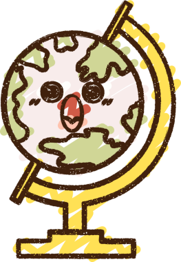 Bir insan tarafından çizilen şok olmuş dünya tebeşiri.