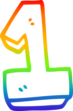 gökkuşağı gradyanı çizimi bir insan tarafından çizilmiş bir karikatür numarası