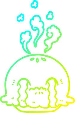 Bir insan tarafından çizilmiş ağlayan bir karikatür çizimi