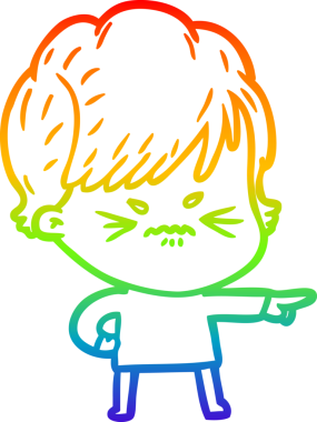 Bir insan tarafından çizilmiş karikatür çizimi.