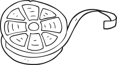 Bir insan tarafından çizilmiş siyah beyaz bir çizgi film.