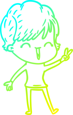 Bir insan tarafından çizilmiş gülen bir karikatür çizimi.