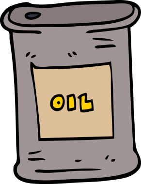 bir insan tarafından çizilmiş karalama motor yağı