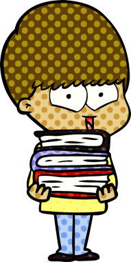 Bir insan tarafından çizilmiş mutlu çocuk çizgi filmi.