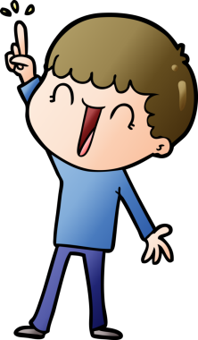 Bir insan tarafından çizilmiş harika bir fikri olan çizgi film adamı.