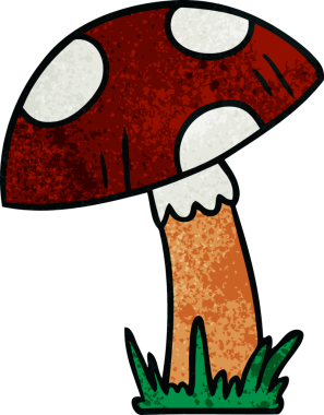 Bir insan tarafından çizilmiş bir kurbağa dışkısının el çizimi karikatürü.