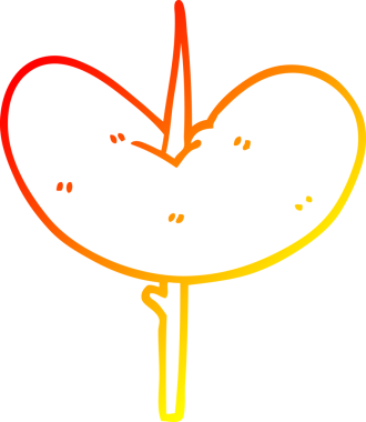 Bir insan tarafından çizilmiş bir çubuğa çizgi film sosisi çizimi