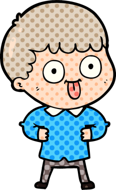 Bir insan tarafından çizilmiş çizgi film adamı.