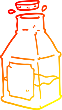 Bir insan tarafından çizilmiş sürahide bir çizgi film şeridi çizimi.