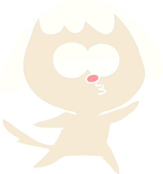 Bir insan tarafından çizilmiş düz renkli çizgi film.