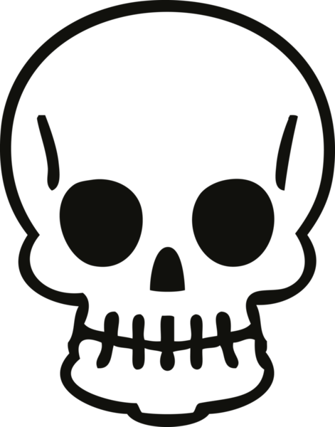 Bir insan tarafından çizilmiş tuhaf bir kafatası çizimi.