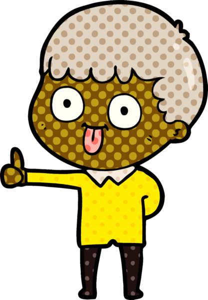 Bir insan tarafından çizilmiş çizgi film adamı.