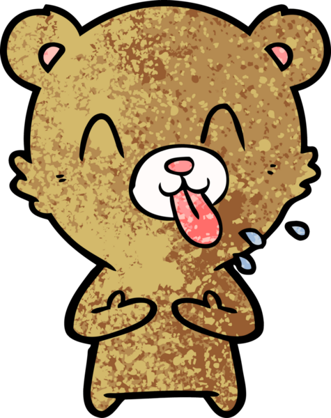 Bir insan tarafından çizilmiş bir çizgi film karakteri.