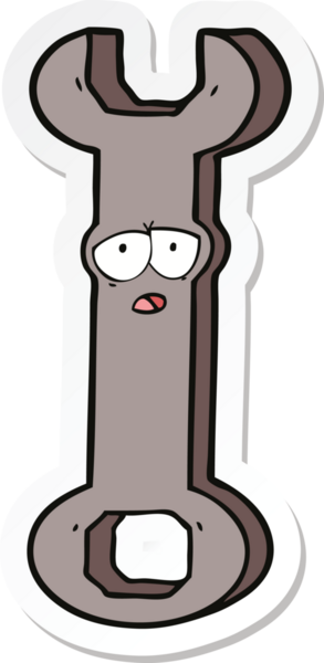 Bir insan tarafından çizilmiş çizgi film anahtarının çıkartması.