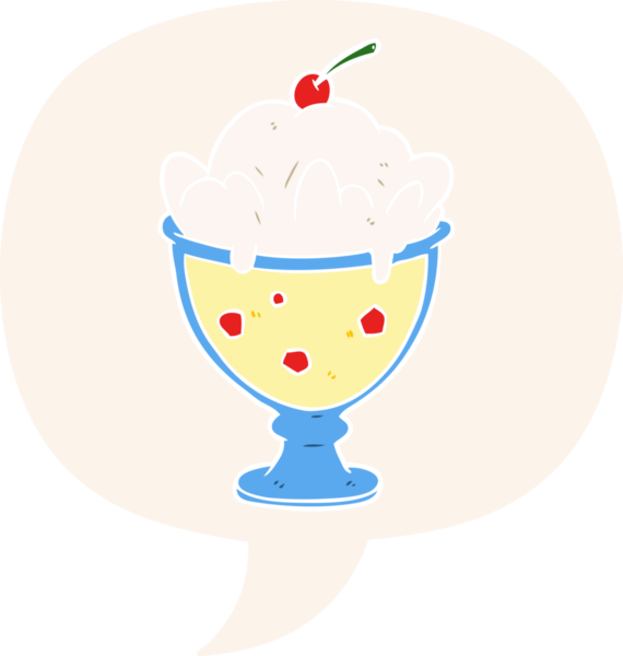 Bir insan tarafından çizilmiş eski usul konuşma baloncuklu tatlı.