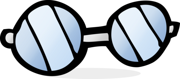 Bir insan tarafından çizilmiş çizgi film gözlükleri.