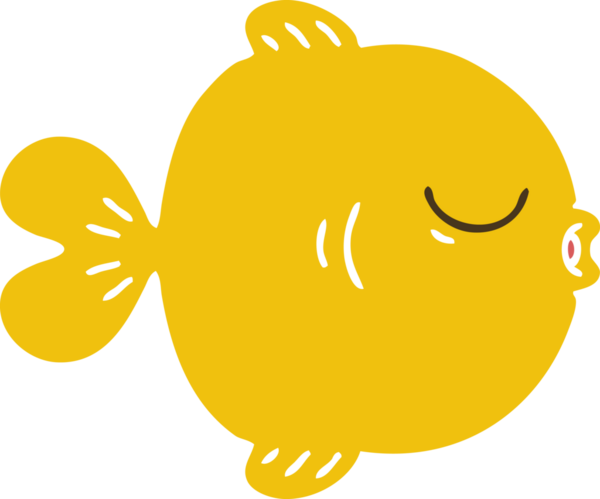 Bir insan tarafından çizilmiş garip bir karikatür balığı.