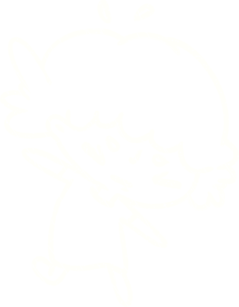 Bir insan tarafından çizilen Tekmeleyen Kadın Tebeşiri