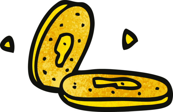 Bir insan tarafından çizilmiş altın sikkeler.