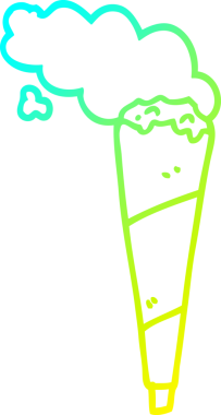 Bir insan tarafından çizilmiş sigara içilen bir karikatür çizimi.