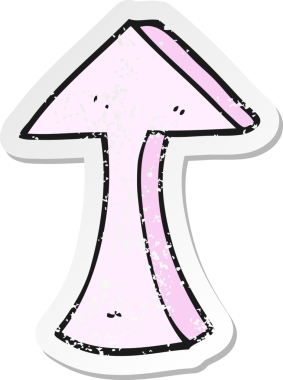 Bir insan tarafından çizilmiş ince bir okun gerilimli çıkartması.