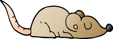 Bir insan tarafından çizilmiş barışçıl fare karalaması