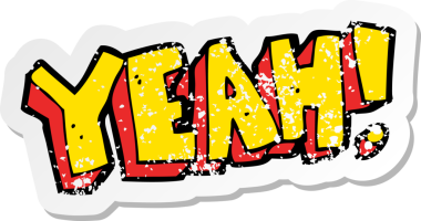 Bir karikatürün gerilimli çıkartması evet bir insan tarafından çizilmiş