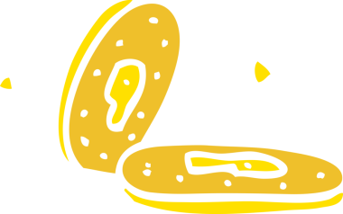 Bir insan tarafından çizilmiş altın sikkeler.