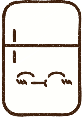 Bir insan tarafından çizilen Buzdolabı Tebeşiri