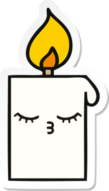 Bir insan tarafından çizilmiş şirin bir çizgi filmin çıkartması.