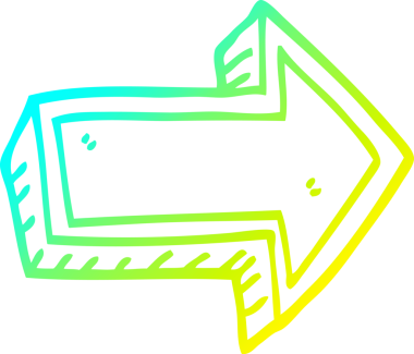 Bir insan tarafından çizilen çizgi film okunun soğuk gradyan çizimi