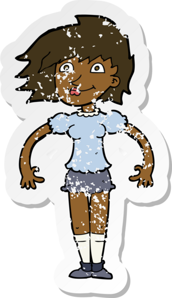 Bir insan tarafından çizilmiş mutlu bir karikatürün gerilimli yapıştırması.