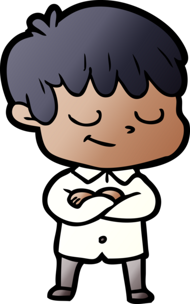 Bir insan tarafından çizilmiş mutlu çocuk çizgi filmi.