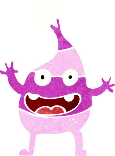 Bir insan tarafından çizilmiş komik bir çizgi film.