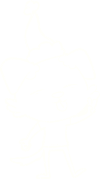 Bir insan tarafından çizilen Noel Köpeği Tebeşiri