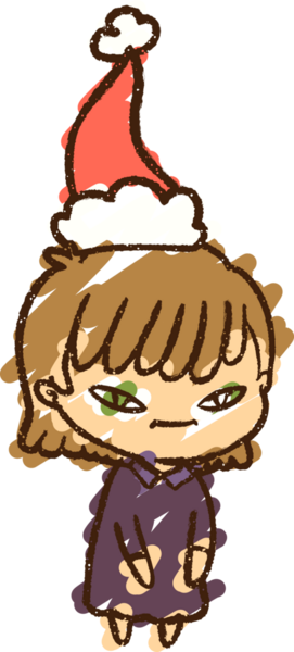 Bir insan tarafından çizilen Noel Kadın Tebeşiri