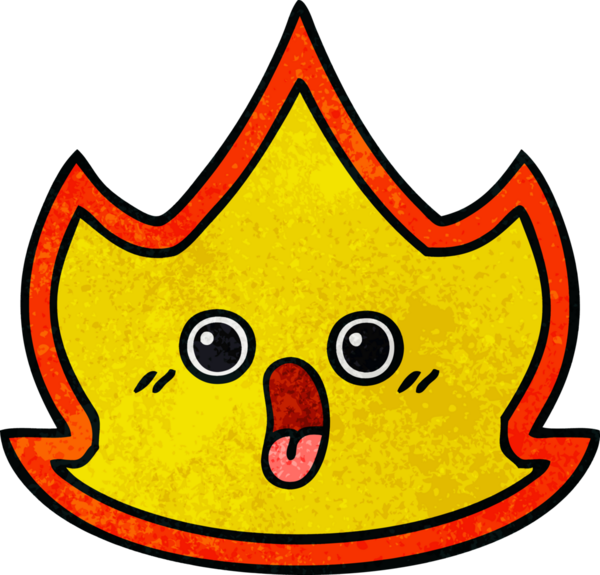 Bir insan tarafından çizilmiş bir ateşin retro grunge dokusu.