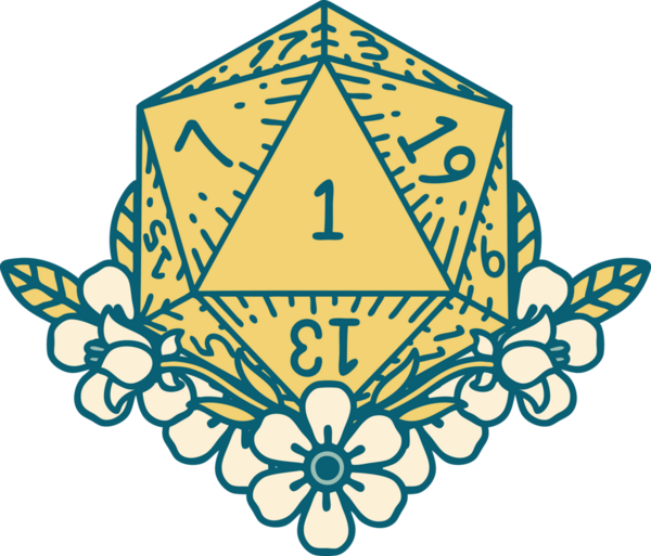 Retro Dövme Tarzı Doğal Zarlar Bir insan tarafından çizilmiş çiçek elementleri ile yuvarlanır